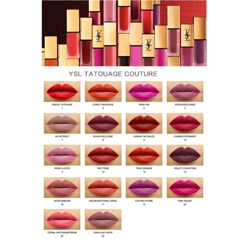 ysl tatouage fiery kiss|ysl tatouage couture lip color.